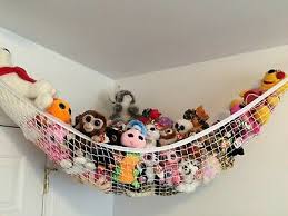 Hopefully this hammock hanging guide will answer any questions you might have and give you the confidence to hang that hammock! Toys Storage Organizer Stuffed Animals Toy Hammock Children Kid Hanging Mesh Net Ebay