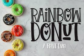 In the arabic, latin, and cyrillic alphabets, many or all letters in a word are connected, sometimes making a word one single complex stroke. Rainbow Donut A Silly Inline And Thick Duo 513393 Duo And Trios Font Bundles In 2020 Rainbow Donut Free Cursive Fonts Font Bundles