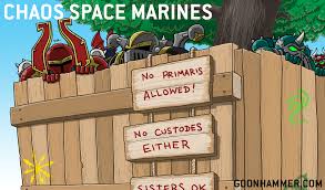 Jump to navigationjump to search. Start Competing Chaos Space Marines Tactics Goonhammer