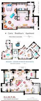 television show floor plans this is very neat carrie bradshaw s apartment the simpsons seinfeld carrie bradshaw apartment floor plans house floor plans