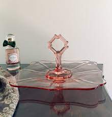 Check spelling or type a new query. Blush Pink Depression Glass Square Serving Platter Center Etsy