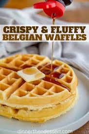 Belgian Waffles Are Crispy On The Outside And Fluffy On The Inside And Easy To Make Ready In Only Waffles Recipe Homemade Homemade Waffles Easy Waffle Recipe