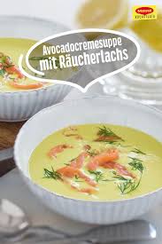 Avocadocremesuppe Mit Raucherlachs Rezept Geraucherter Lachs Raucherlachs Rezepte