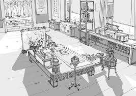 Env Design Study Room By Alantsuei On Deviantart Study Room Design Environment Design Design