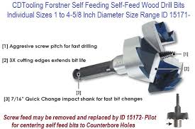 Check spelling or type a new query. Forstner Self Feeding Wood Drill Bits Individual Sizes From 1 To 4 5 8 Inch Diameter Size Range Id 15171