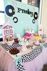 See more ideas about 50s diner, retro diner, diner decor. 50 S Sock Hop Birthday Party Ideas Photo 1 Of 8 Elvis Birthday Party 50s Theme Parties 50th Birthday Party