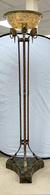 Encore Furniture Gallery Maitland Smith Iron And Brass Torchiere Floor Lamp