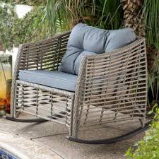 Belham Living Kambree All Weather Wicker Outdoor Rocking Chair Hayneedle Outdoor Rocking Chairs Outdoor Wicker Rocking Chairs Rocking Chair