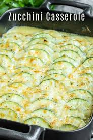 This Creamy Cheesy Baked Zucchini Casserole Is Made With Fresh Zucchini Rich Cream And Lots Of Cheese For T Best Vegetable Recipes Vegetable Recipes Recipes