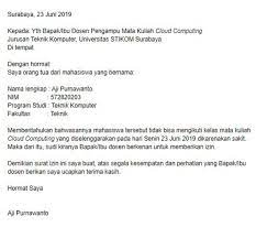 Check spelling or type a new query. 11 Contoh Surat Izin Tidak Masuk Kuliah Untuk Mahasiswa Yang Baik Dan Benar Ibnuilyas
