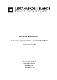 Þarf alltaf að vera Bach?