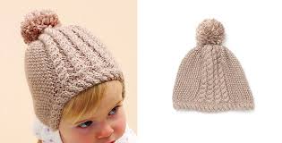 Crochet crosia free patttern with video tutorials baby ear flap hat. Little Ears Knitted Baby Hat Free Knitting Pattern