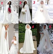 Long Winter Bridal Cape Satin With Faux Fur Trim Princess Hooded Wedding Cloak Fur Wedding Dress Wedding Cloak Christmas Wedding Dresses