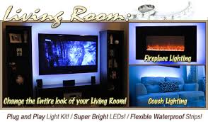 Biltek 6 Ft Blue Living Room Tv Television Led Lighting Strip Dimmer Remote Wall Plug 110v Behind Tv Couch Lighting Wall Units Fireplaces Floating Shelves Waterproof Flexible Diy