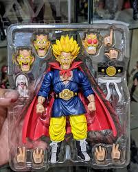 custom super saiyan mr satan anime character design dragon ball art anime figures