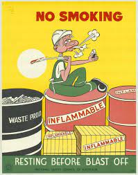 Warehouse safety hazard posters by national safety council of india. National Safety Council Of Australia Posters 1970 1980 Flashbak National Safety Safety Council Health And Safety Poster