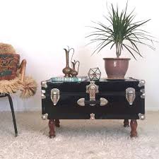 Featuring a unique blend of vintage industrial and contemporary style elements, the. Upcycled Trunk Table Black Steamer Trunk Coffee Table Furniture Trunk Table Upcycled Trunk Steamer Trunk