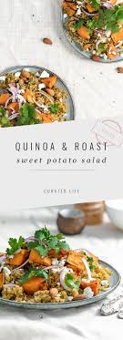 Taste dressing and add 1 tsp lemon juice, if desired. Quinoa And Sweet Potato Salad Gf Vegan Curated Life Studio