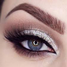 31 Beautiful Wedding Makeup Looks For Brides Stayglam Silver Glitter Eye Makeup Natural Wedding Makeup Brunette Makeup