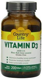 Country Life Vitamin D3 1000 Iu Soft Gels Large 200 Sg 200 Count More Info Could Be Found At The Image Ur Country Life Vitamins Brain Nutrition Healthy Bones