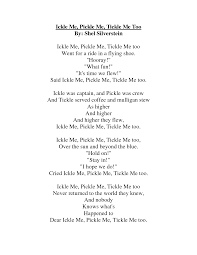 Shel Silverstein Silverstein Poems Shel Silverstein Shel Silverstein Poems
