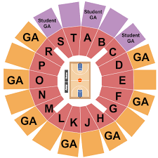 Murphy Center Seating Charts For All 2019 Events