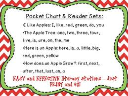 Apple Fun Pocket Charts Center And Sight Word Readers