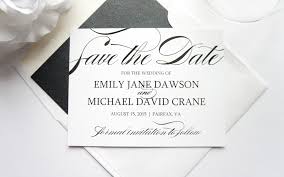 Calligraphy Save The Date Deposit Calligraphy Save The Dates Formal Save The Dates Formal Wedding Save The Dates