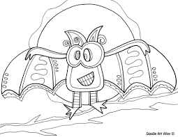 Set off fireworks to wish amer. Halloween Coloring Pages Doodle Art Alley