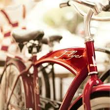 Bicycle Photography Printable Red Nursery Art Red American Flyer Bike Print Set 2 Prints 5x7 8x10 11x14 Bicycle Photography Red Bicycles Bike Print