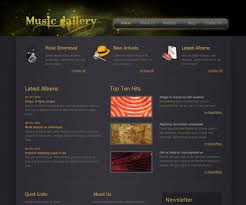 Music Gallery Website Template Music Website Templates Website Template Templates