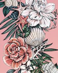 .beach seamless vector floral background pattern vector decorative vector background pattern ornament flowers vector pattern ornate floral background abstract elegant paisley vector card flower. Floral Beach Pattern Illustration By Maggie Enterrios Floral Drawing Floral Flower Art