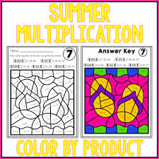 May activities bundle for 3rd, 4th, and 5th grades. 5 S Multiplication Coloring Worksheets Teaching Resources Tpt