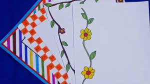4 In 1 Simple Border Design For Project Assignment Front Page Design Handmade Simple Paper Border Youtube 20 beautiful border designs for projects handmade simple border designs notebook border designs.