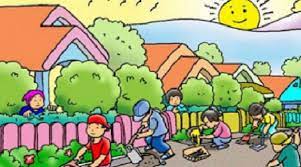 Menambah rasa sosial di masyarakat. 86 Gambar Kartun Kerja Bakti Dirumah Keren Cikimm Com