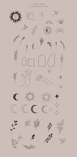 Lunaria Handmade Serif Font Esoteric Symbols Alchemy Symbols Mystic Logo