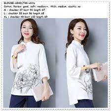 Pembayaran mudah, pengiriman cepat & bisa cicil 0%. Blouse Baju Atasan Kerah Lengan Putih White Blouse Wanita Korea Import Tunik Elevenia
