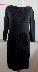 Lauren Ralph Lauren Sweater Dress Xl Black Cotton Cable Knit 3 4 Sleeve Laurenralphlauren Sweaterdress Casua Little Black Dress Ralph Lauren Outfits Clothes