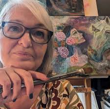 A recent commission of a house boat in North Wales UK. Had fun painting the  water and the vessel but it was a bit cold sitting in a rowing boat but that