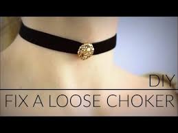 How do you make a bow choker at home? Diy How To Fix A Loose Choker Youtube
