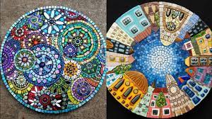 Design a gallery wall using framed photos and artwork. Beautiful Mosaic Art And Craft Design And Ideas Youtube