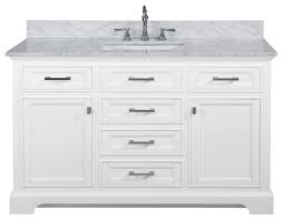 Mirror and faucets are not included. Milano Single Vanity White Transitional Bathroom Vanities And Sink Consoles By Design Element Houzz