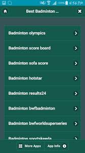 Foot24 all goals minute to minute. Best Badminton Live Score For Android Apk Download