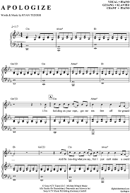 Ausdrucken, auf einem dünnen karton. Apologize Klavier Gesang Timbaland Feat Onerepublic Pdf Noten Klick Auf Die Noten Um Reinzuhoren Noten Klavier Klaviernoten Klavierspielen Lernen