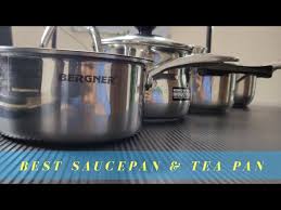 'pots, saucepans, and other cooking implements were mostly cast from bronze.' 'strain the cooking juices into a saucepan and boil to reduce by half.' 'heat a couple of tablespoons of olive oil in a wok. Best Stainless Steel Saucepan Tea Pan In India Bergner Vs Prestige Vs Hawkins Vs Local Youtube