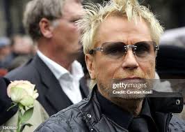 The son of Brigitte Mira, Thomas Tabbert, attends the funeral of... News  Photo