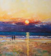 See more ideas about sunset beach pictures, pictures, beautiful wallpapers. Sunset Beach Stroll Large Original Painting By Teresa Tanner Saatchi Art