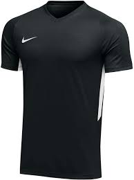 Amazon Com Nike Youth Dry Tiempo Prem S S Soccer Jersey 894114 010 Large Black White Clothing