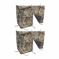 Diy homemade television stand ideas #diyflatscreentvstandideas. Allen Company Hunting Blind Ladder Tree Stand Cover Realtree Edge Camo 2 Pack Ebay