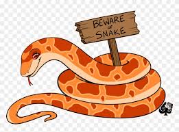 Friendly Orange Snake Illustration - Free Clipart for Educational ...